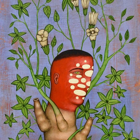 Mysteries of medicine, Acrylic on wood, 24 x 18 inches
